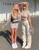 Image de Motel X Barbara Kristoffersen Wity Tee in Sage Tonal Ripple