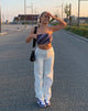 Image de Motel X Barbara Kristoffersen Wike Bandeau Top in 70s Diagonal