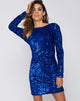 Image de Gabby Dos plongeant en paillettes Cobalt