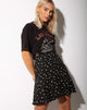 Image de la mini-jupe Gaelle, Pretty Petal Black