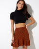 Image de la mini-jupe Gaelle, Dainty Daisy Bombay Brown