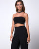 Image de Garneth Top bandeau et tour de cou en diamant noir