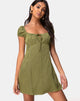 Image de Gaval Mini Robe en Satin Cheetah Khaki