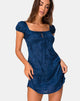 Image de la mini robe Gaval en satin rose Minuit
