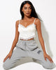 Image de Gemlou Cami Top in Satin Ivory