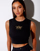 Image de Gimon Crop Top in Rib Black Angelo Embro
