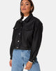 Image de la veste Gina en PU noir