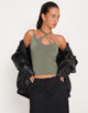 Image de Giola Crop Top in Khaki