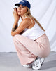 Image de Obeli Trouser in Velvet Rib Light Pink