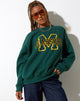 Sweat Glan en vert forêt M Classics