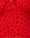 Maille rouge Cœur rouge Flocage