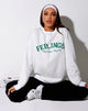 Image de Glo Sweatshirt in White Feelings They Come They Go