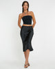 image de Goya Midi Skirt in Satin Black