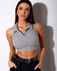 Image de Guaco Crop Top in Rib Grey Marl