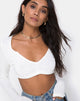 Image de Guan Crop Top in Rib Ivory