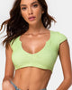 Image de Guanna Crop Top in Rib Lime