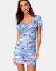 Image de la robe Guenetta en maille bleue Butterfly
