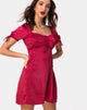 Image de la robe Guenette en satin cerise