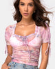 Image de Guinevre Top In Pegasus Pink Mesh