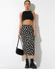 image de Harriet Midi Skirt in Grunge Daisy Black