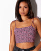 Image de Hemary Crop Top in Floral Fun Pink