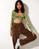 Image de Henru Cropped Cardi in Blurred Floral