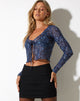 image de Henry Cardi en Flower Garden Blue