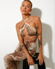 Image de Katara Strappy Top in Tiger Brown