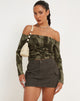 Image de Hestina Top in Dystopian Crease Khaki