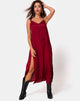 Image de Hime Maxi Dress in Satin Cheetah Raspberry
