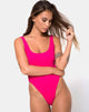 Image de Hoalo Maillot de bain en Mini Rib Fushcia