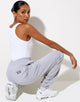 Image de Bamal Jogger en Lunar Rock avec Motel Work Clothing Label Embro