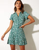 Image de Holma Mini Dress in Floral Field Green