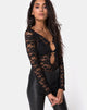 Image de Huriya Bodice in Lace Black