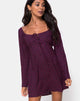 Image de Ilova Dress in Skater Polka Wine