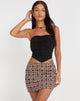 Image de la mini-jupe Ima, 90s Geo Brown