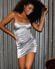 Image de Kozue Robe en satin Icy Silver