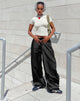 image de Pantalon Chute en Parachute Noir