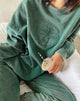 Image de Glo Sweatshirt en vert lavé Angel Energy Cherub Embro