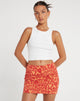Image de la mini-jupe Ima en Retro Heart Orange