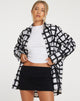 Image de la chemise Elm en Mono Painted Check Black