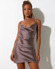 image de Iza Slip Dress in Satin Steel