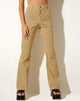 Image de Zoven Flare Trouser in Wavy Checker Yellow