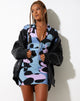 Mini robe Janika en violet abstrait