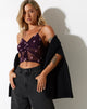 image de Jastri Top in Plum Daisy Embro