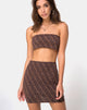 Image de Kimmy Bodycon Skirt en lune chinoise