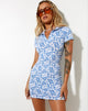 Image de Jeeves Mini Dress in Love Checker Blue