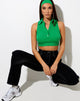 Image de Jeleta Crop Top in Rib Fun Green