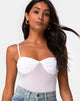 Image de Jelita Sheer Bodice in White Net