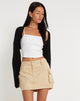 Image de Mini jupe Jeng en Twill Suede Tan